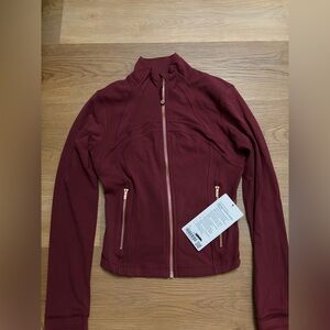 Lululemon Burgundy Define Cropped Jacket Size 6